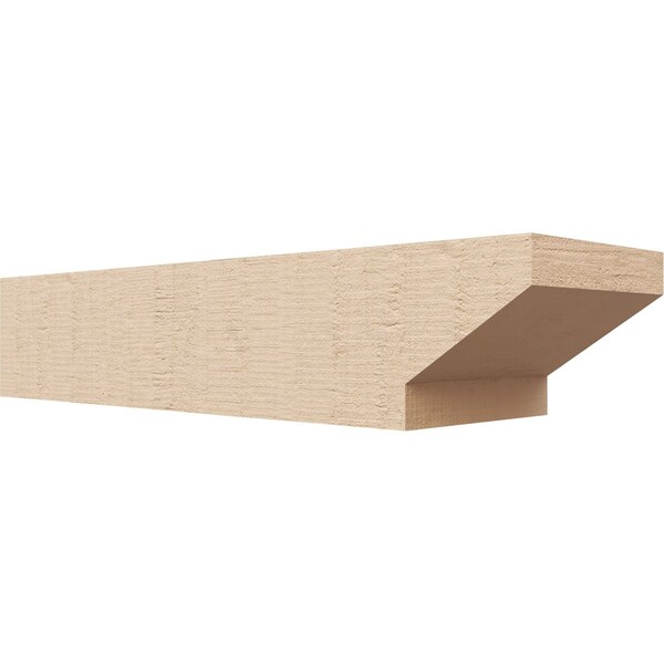 Ekena Millwork 6in. W x 4in. H x 20in. L Clemmons Woodgrain TimberThane Rafter Tail, Primed Tan RFTUR06X04X20CLERCPR - main